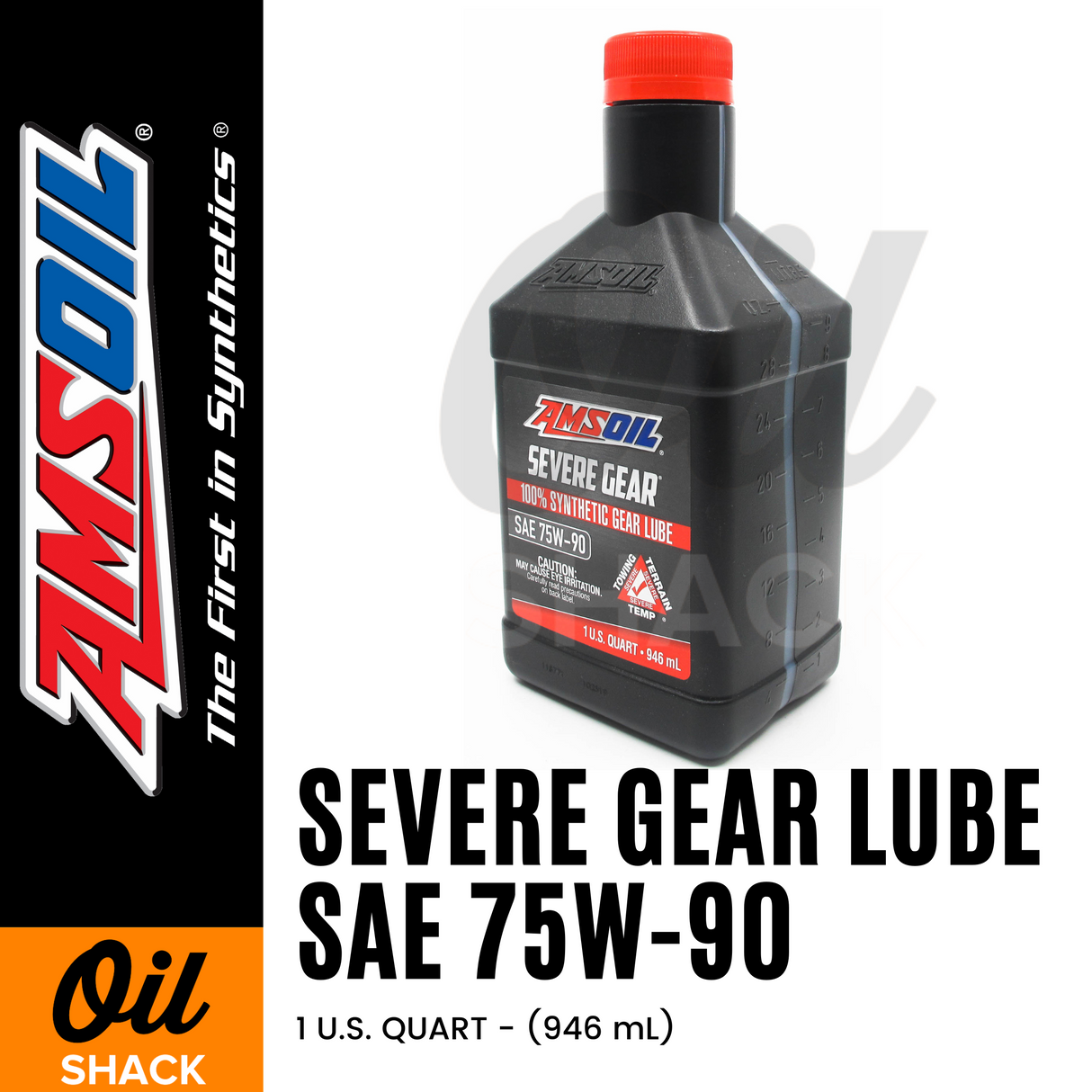 AMSOIL 75W90 SEVERE GEAR LUBE FULLY SYNTHETIC (1 QUART)