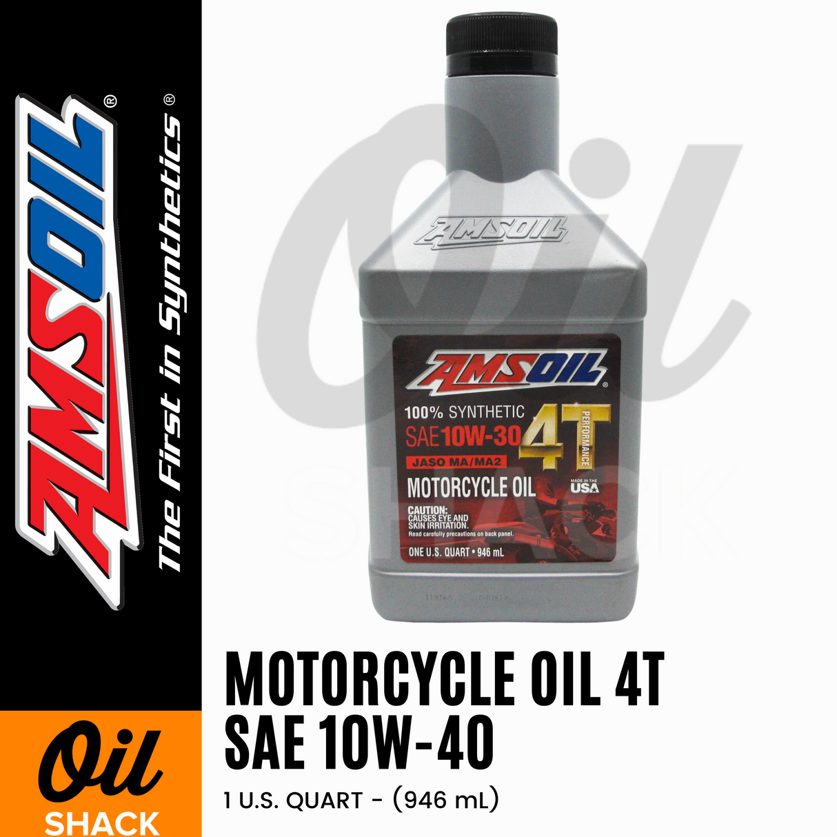 AMSOIL 10W30 4T PERFORMANCE ENGINE OIL FULLY SYNTHETIC (1 QUART)