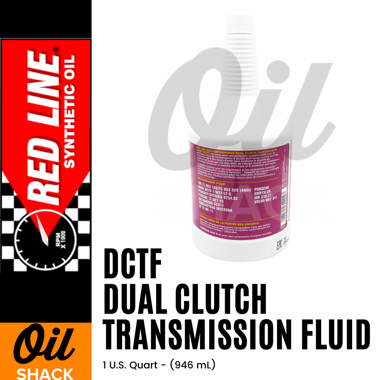 RED LINE DCTF DUAL CLUTCH TRANSMISSION FLUID (1 QUART)