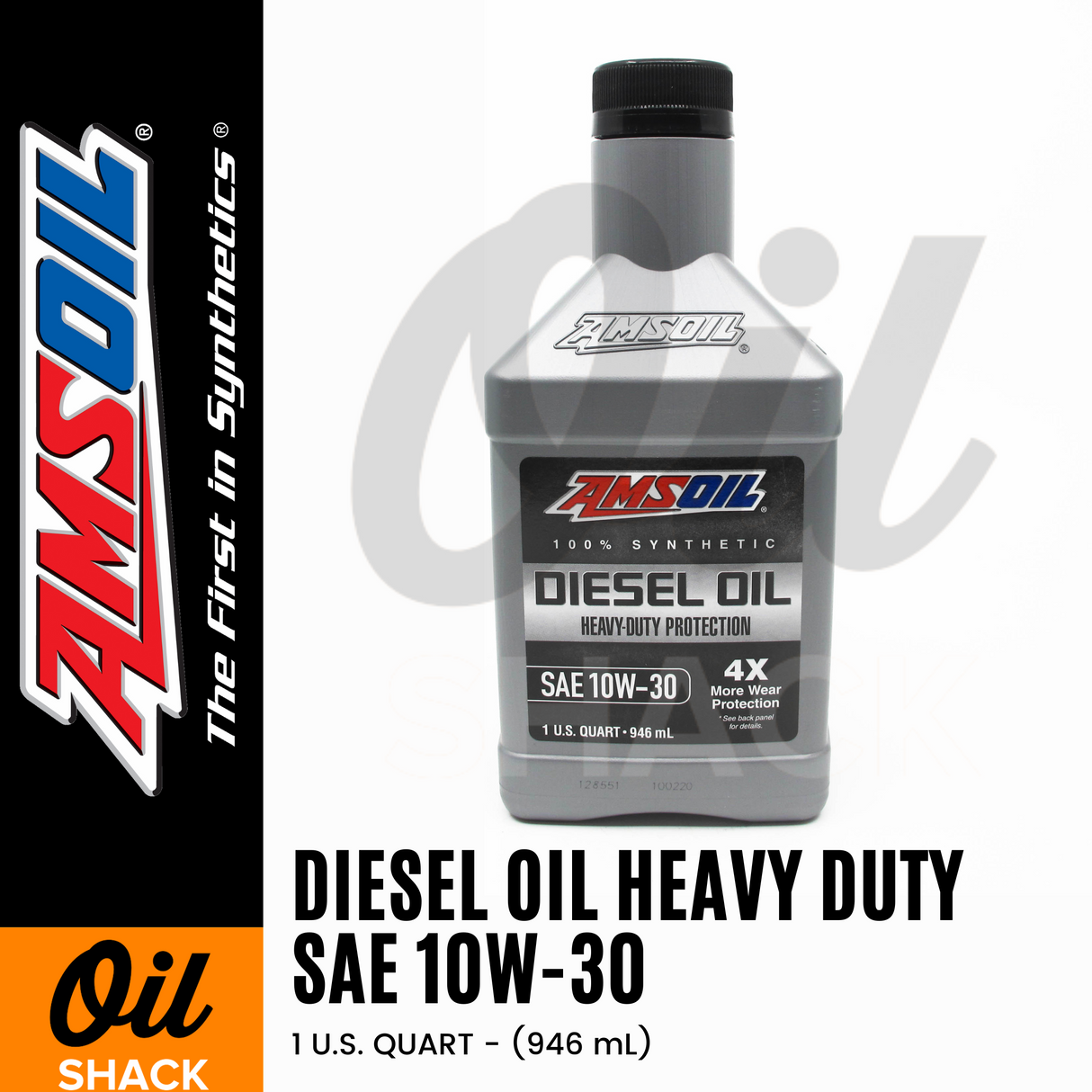 AMSOIL 10W30 DIESEL HEAVY DUTY ENGINE OIL FULLY SYNTHETIC (1 QUART)