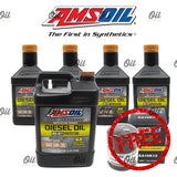 AMSOIL  Mitsubishi Montero, Strada (4N15) 8 Quarts 5w30 Max Duty Oil Change Bundle with Free AMSOIL Oil Filter