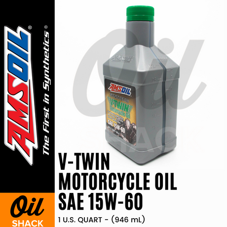 AMSOIL 15W60 V-TWIN ENGINE OIL FULLY SYNTHETIC (1 QUART)