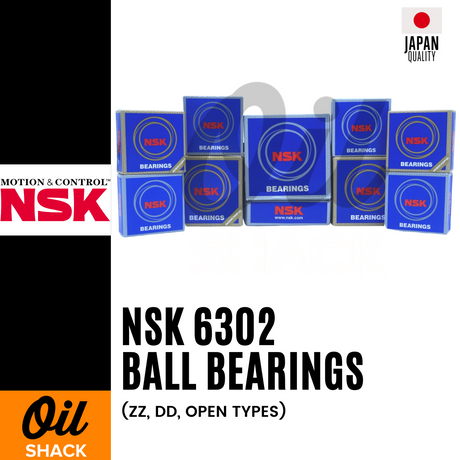 NSK 6302 Ball Bearings | ZZ, DD, OPEN Types