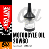 RED LINE 20W60 MOTORCYCLE OIL | 1 QUART