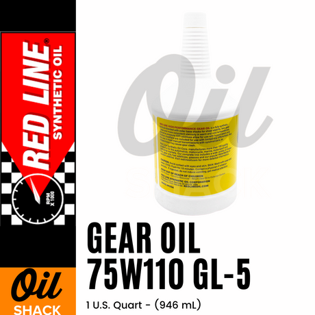 RED LINE 75W110 GL-5 GEAR OIL (1 QUART)