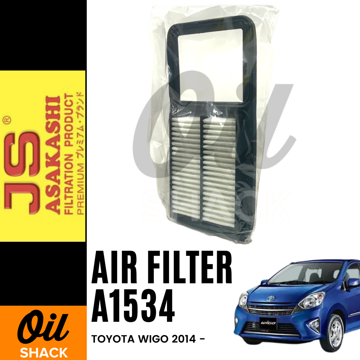 JS ASAKASHI A1534 AIR  FILTER (For TOYOTA WIGO 2014-)