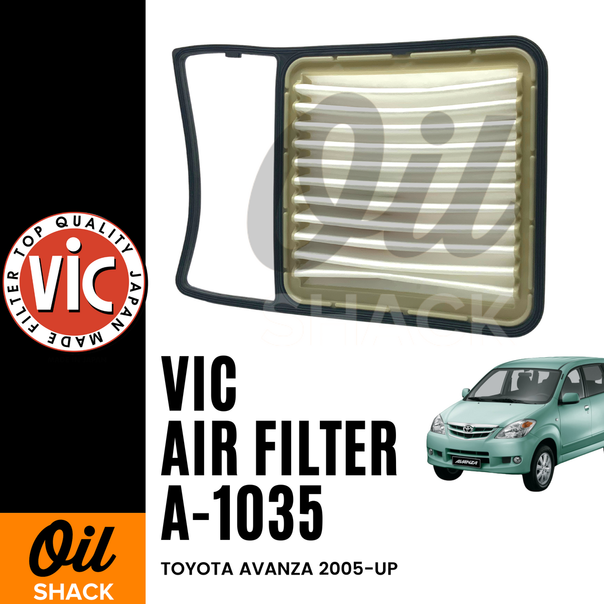 VIC A-1035 AIR FILTER (Toyota Avanza 2005-up)