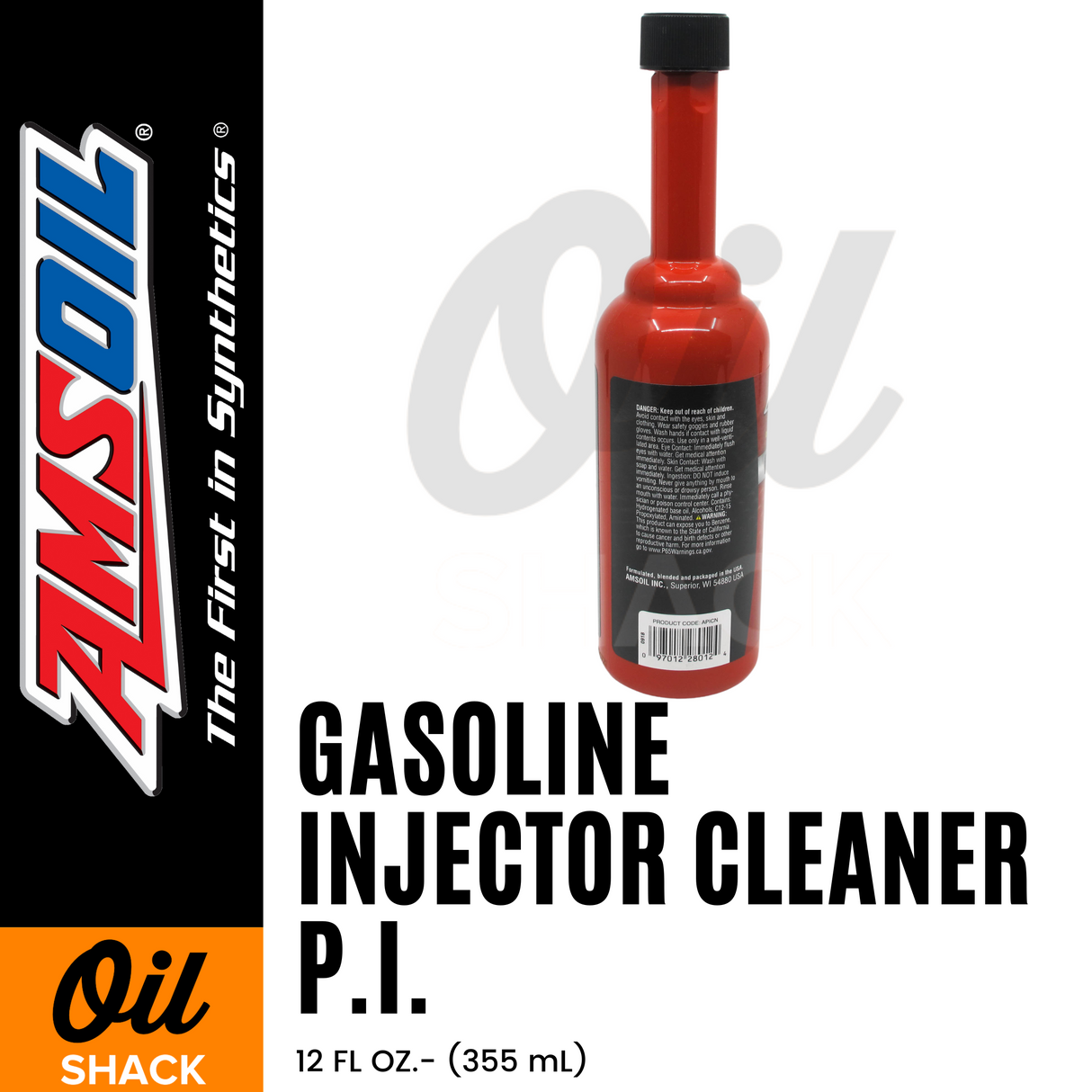 AMSOIL GASOLINE INJECTOR CLEANER P.I. (12 OUNCES)