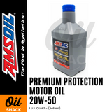 AMSOIL 20W50 PREMIUM PROTECTION ENGINE OIL FULLY SYNTHETIC (1 QUART)