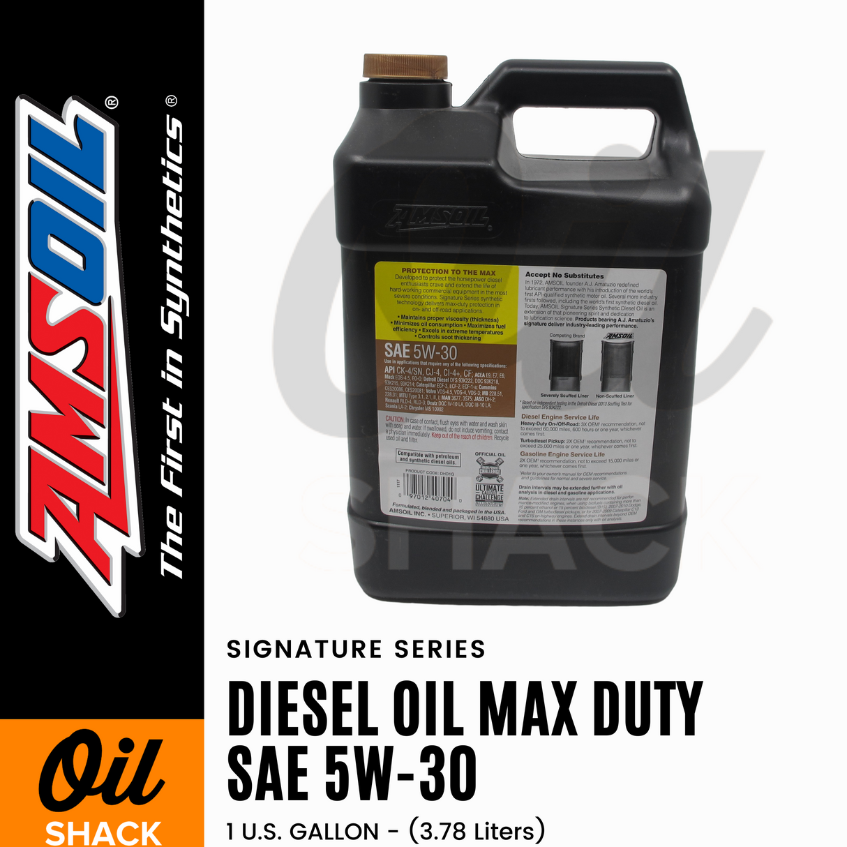 AMSOIL 5W30 DIESEL MAX DUTY ENGINE OIL FULLY SYNTHETIC (1 GALLON)