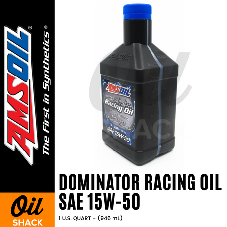 AMSOIL 15W50 DOMINATOR ENGINE OIL FULLY SYNTHETIC (1 QUART)