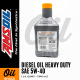 AMSOIL 5W40 DIESEL HEAVY DUTY ENGINE OIL FULLY SYNTHETIC (1 QUART)