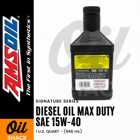 AMSOIL 15W40 DIESEL MAX DUTY ENGINE OIL FULLY SYNTHETIC (1 QUART)