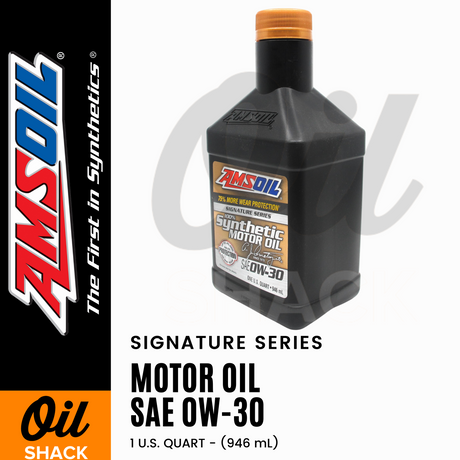 AMSOIL 0W30 SIGNATURE SERIES ENGINE OIL FULLY (1 QUART)