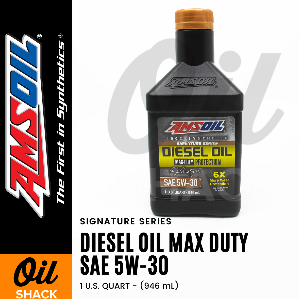 AMSOIL 5W30 DIESEL MAX DUTY ENGINE OIL FULLY SYNTHETIC (1 QUART)