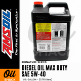 AMSOIL 5W40 DIESEL MAX DUTY ENGINE OIL FULLY SYNTHETIC (1 GALLON)