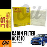 JS ASAKASHI AC1510 CABIN FILTER (TOYOTA WIGO 2014-Present)