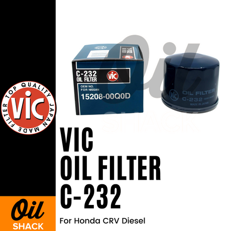 VIC C-232 OIL FILTER (For Honda CRV Diesel)