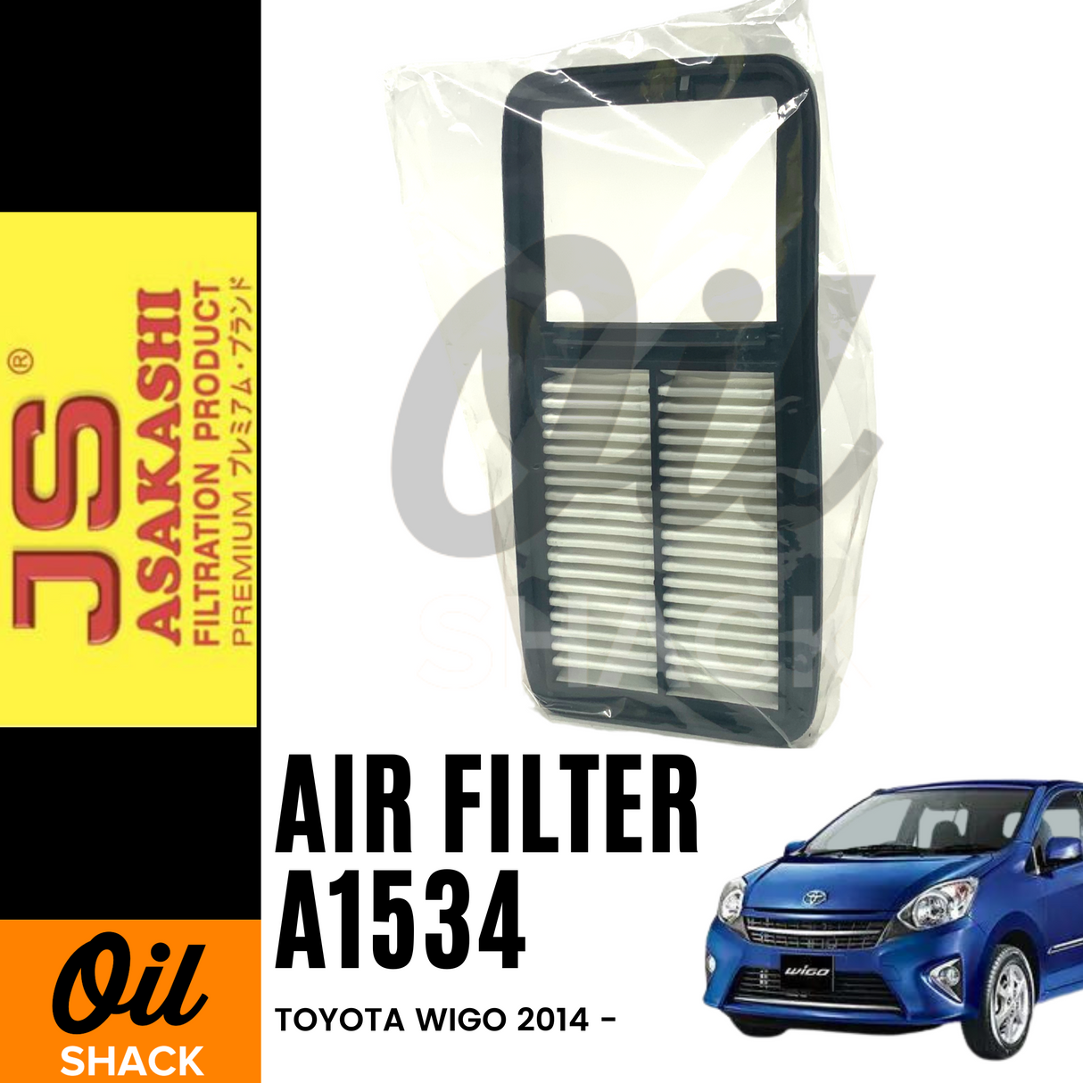 JS ASAKASHI A1534 AIR  FILTER (For TOYOTA WIGO 2014-)