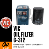 VIC C-312 Oil Filter (For Mitsubishi Montero Sport/ Strada  2016-Current)