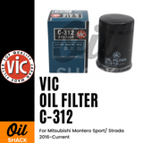 VIC C-312 Oil Filter (For Mitsubishi Montero Sport/ Strada  2016-Current)