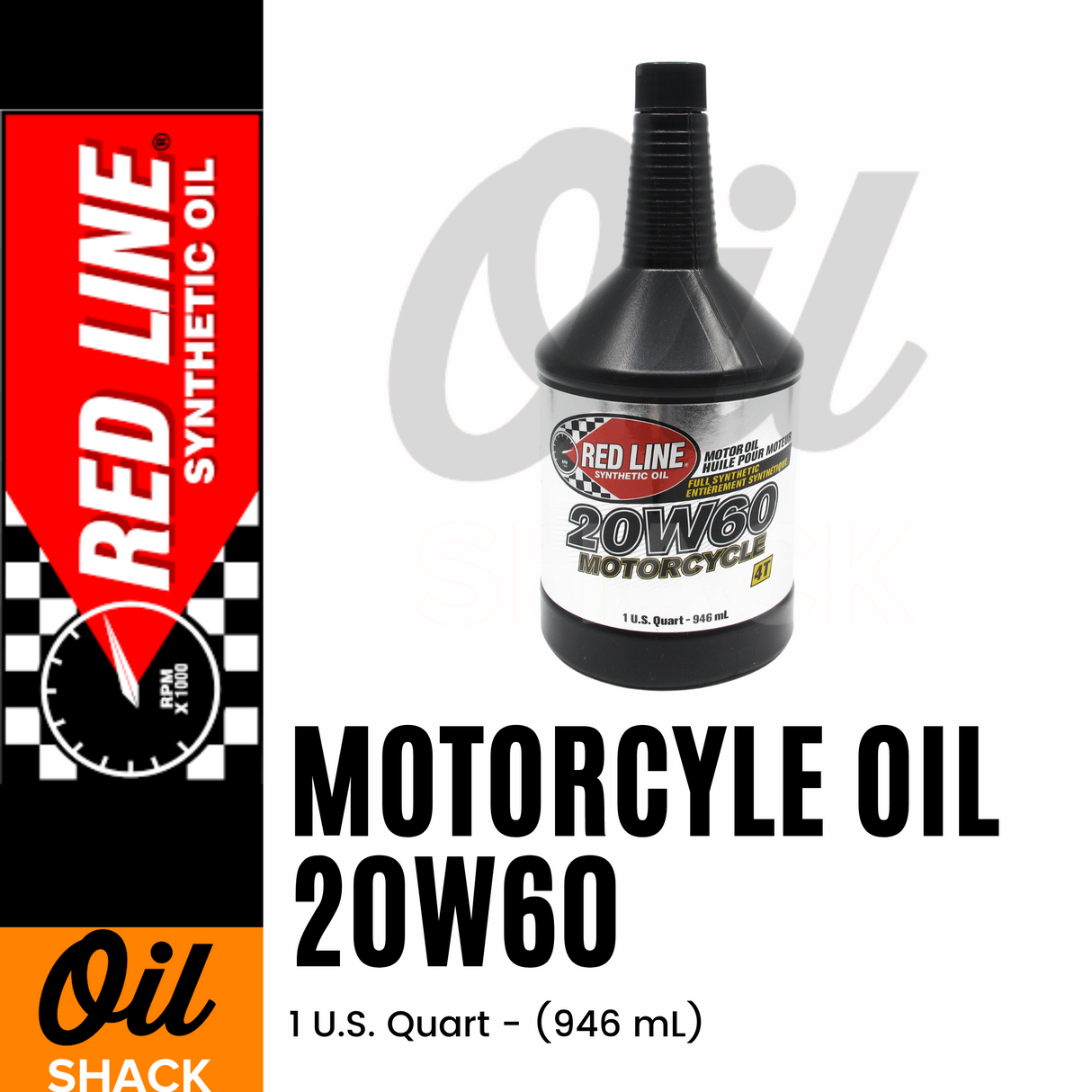 RED LINE 20W60 MOTORCYCLE OIL | 1 QUART