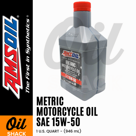 AMSOIL 15W50 METRIC ENGINE OIL FULLY SYNTHETIC (1 QUART)