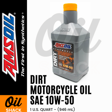 AMSOIL 10W50 DIRT BIKE ENGINE OIL FULLY SYNTHETIC (1 QUART)