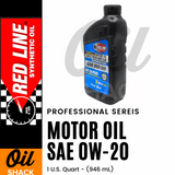 RED LINE PROFESSIONAL-SERIES 0W20 MOTOR OIL | 1 QUART