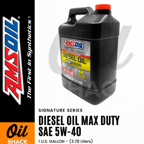 AMSOIL 5W40 DIESEL MAX DUTY ENGINE OIL FULLY SYNTHETIC (1 GALLON)