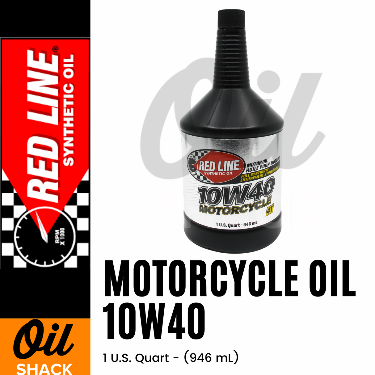 RED LINE 10W40 MOTORCYCLE OIL (1 QUART) – Oil Shack