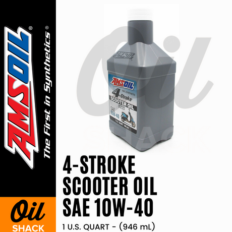 AMSOIL 10W40 SCOOTER ENGINE OIL FULLY SYNTHETIC (1 QUART)