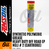 AMSOIL Polymeric Off-Road Grease NGLI #2 Synthetic (15oz Cartrdige)