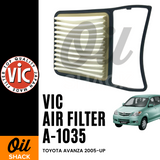 VIC A-1035 AIR FILTER (Toyota Avanza 2005-up)