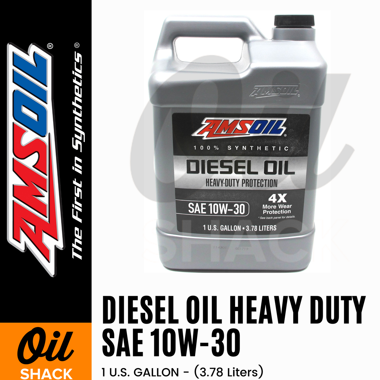 AMSOIL 10W30 DIESEL HEAVY DUTY ENGINE OIL FULLY SYNTHETIC (1 GALLON)