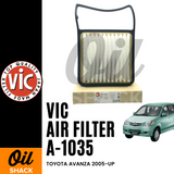 VIC A-1035 AIR FILTER (Toyota Avanza 2005-up)