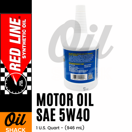 RED LINE 5W40 MOTOR OIL (1 QUART)