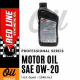 RED LINE PROFESSIONAL-SERIES 0W20 MOTOR OIL | 1 QUART