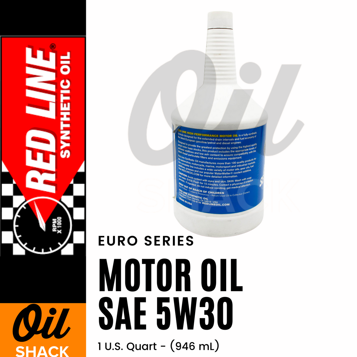 RED LINE 5W30 EURO-SERIES MOTOR OIL (1 QUART)