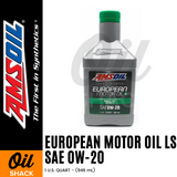 AMSOIL 0W20 LS EUROPEAN FORMULA ENGINE OIL FULLY SYNTHETIC