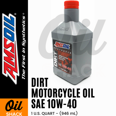 AMSOIL 10W40 DIRT BIKE ENGINE OIL FULLY SYNTHETIC (1 QUART)