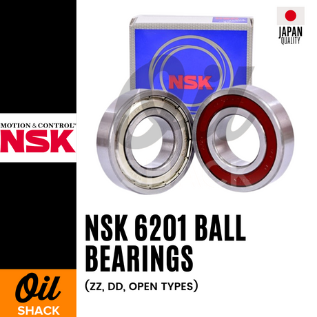 NSK 6201 Ball Bearings | ZZ, DD, OPEN Types