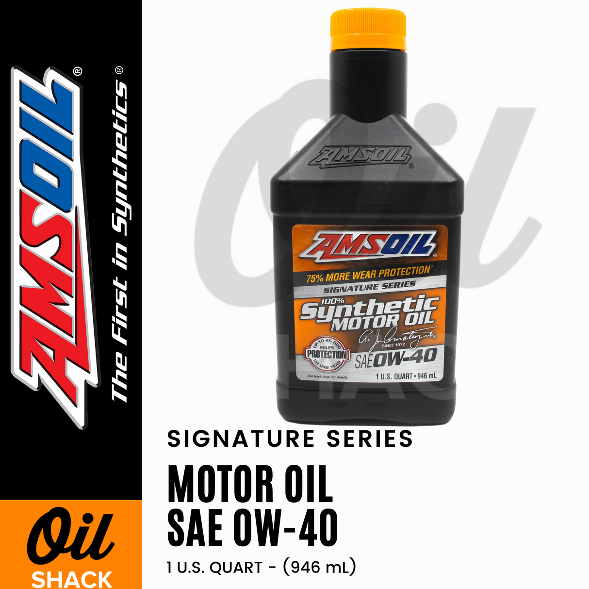 AMSOIL 0W40 SIGNATURE SERIES ENGINE OIL FULLY SYNTHETIC (1 QUART)