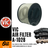 VIC A-1028 AIR FILTER (Toyota Fortuner, Hilux & Innova 2005)