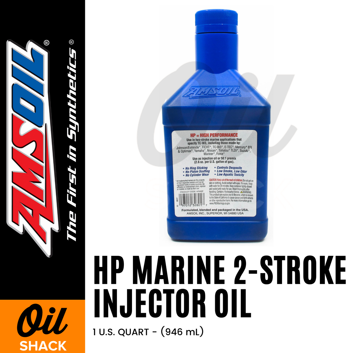 AMSOIL 2-STROKE HP MARINE FULLY SYNTHETIC (1 QUART)