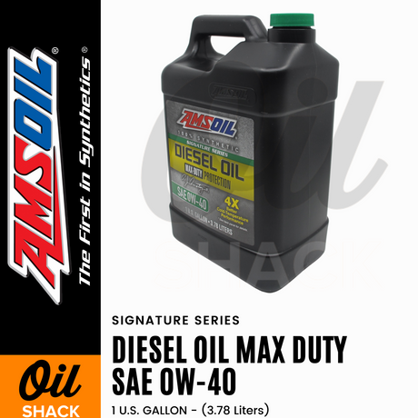 AMSOIL 0W40 DIESEL MAX DUTY ENGINE OIL FULLY SYNTHETIC (1 GALLON)