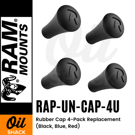 RAM® X-Grip® Rubber Cap 4-Pack Replacement
