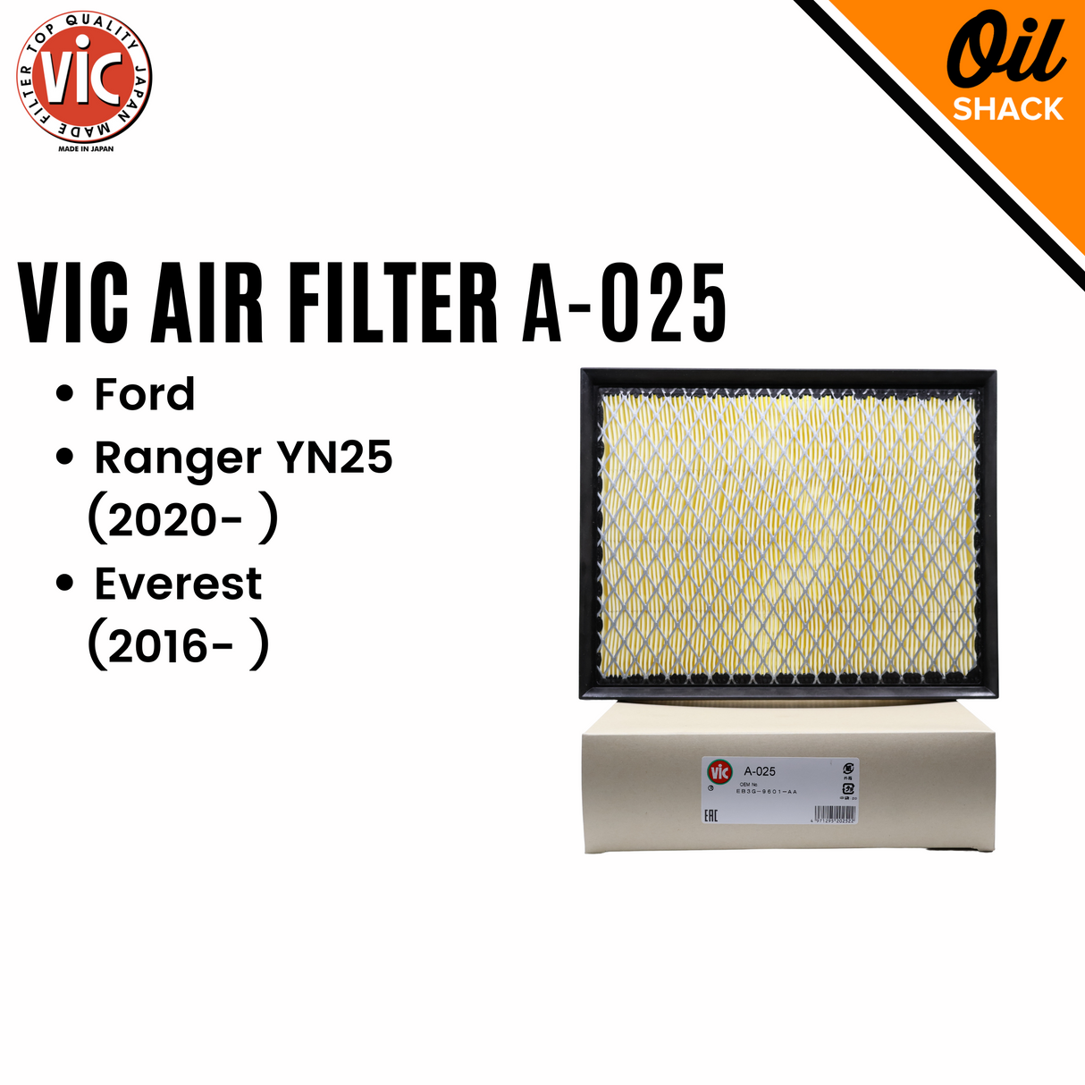 VIC AIR FILTER A-025