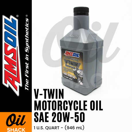 AMSOIL 20W50 V-TWIN ENGINE OIL FULLY SYNTHETIC (1 QUART)