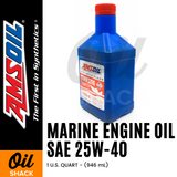 AMSOIL 25W40 MARINE ENGINE OIL SEMI-SYNTHETIC (1 QUART)